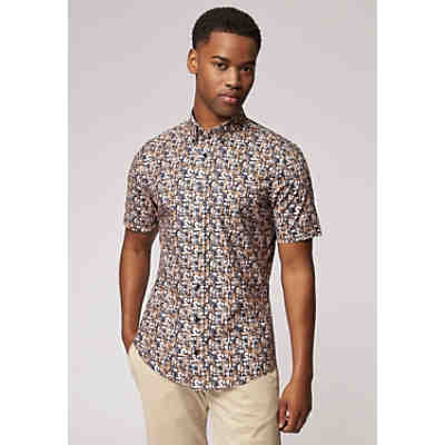Kurzarmhemd Kurzarm Hemd Mit Print - Button Down Kurzarmhemden