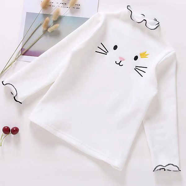 frler Langarm Bluse für Mädchen Blusentops für Mädchen