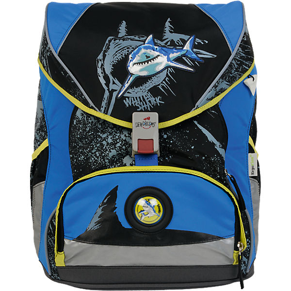 Schulrucksackset ErgoFlex XL White Shark, 5-tlg. (Kollektion 2017)