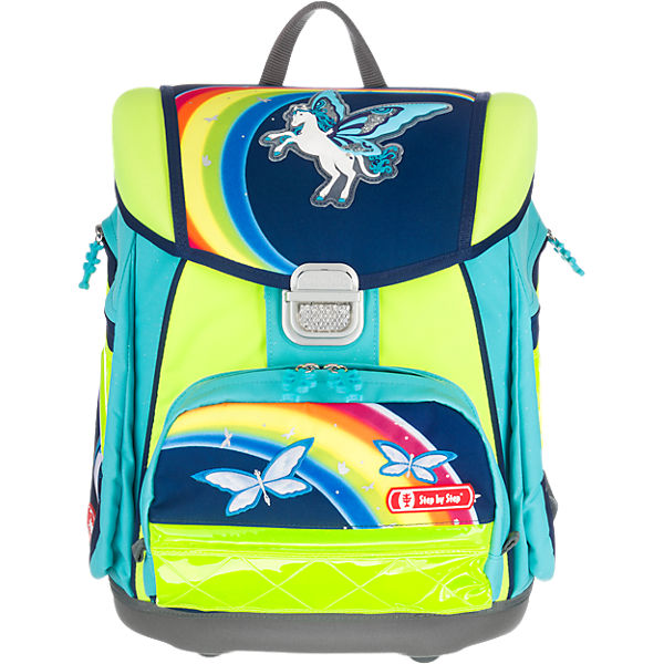 Step by Step Schulranzenset TOUCH DIN LED Pegasus Rainbow, 5-tlg. - Kollektion 2017