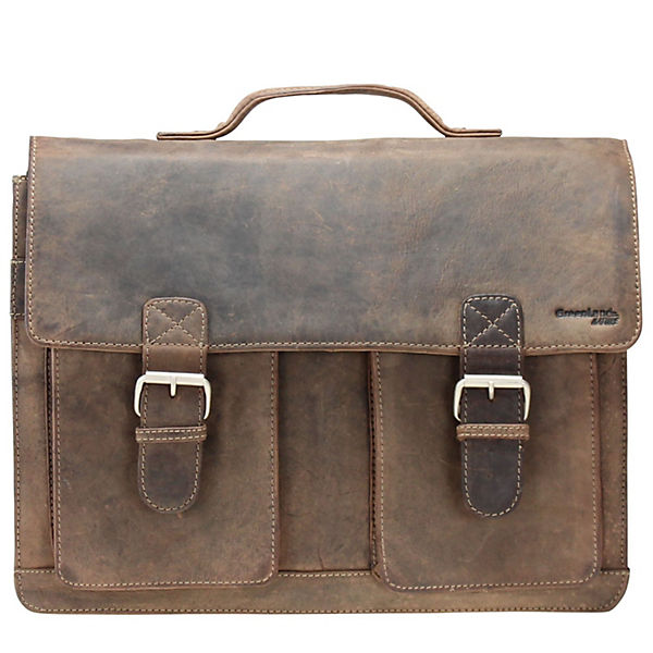 Greenland Stone Aktentasche Leder 40 cm