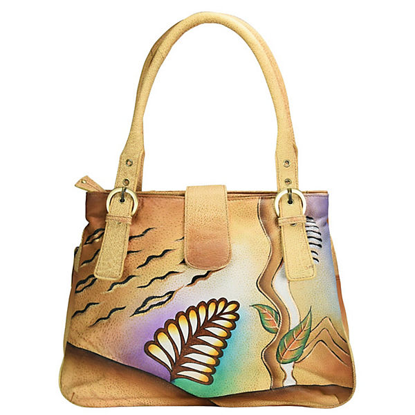 Greenland Nature Art + Craft Shopper Tasche Leder 36 cm