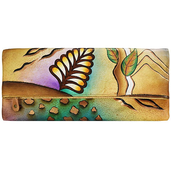 Greenland Nature Art + Craft Clutch Tasche Leder 30 cm