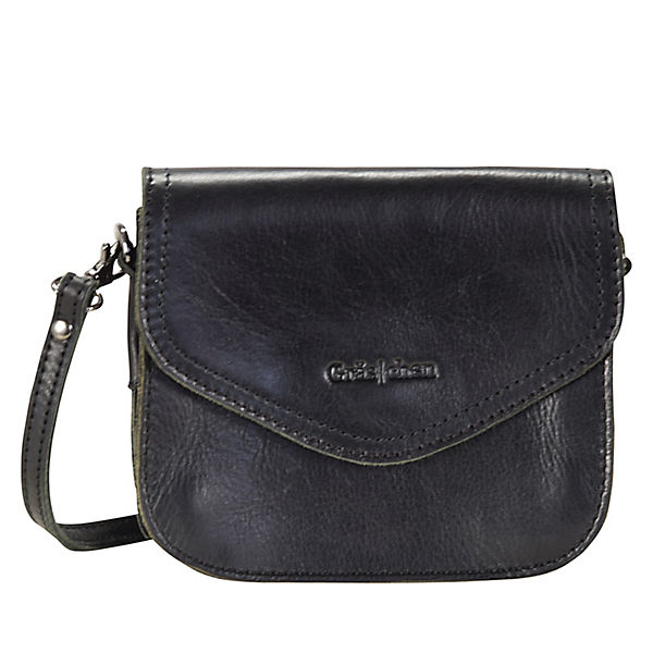 Gräs|chen Retrocharme Fräulein Elli Clutch Umhängetasche Leder 15 cm