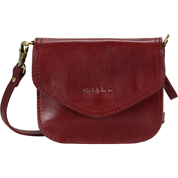 Gräs|chen Retrocharme Fräulein Elli Clutch Umhängetasche Leder 15 cm