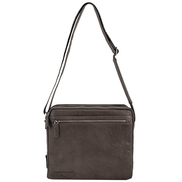 Plevier 600er Serie Tablet-Umhängetasche 2 Fächer Leder 31 cm Laptopfach