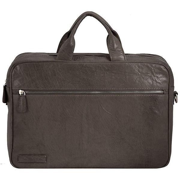 Plevier 600er Serie Aktentasche 2 Fächer Leder 41 cm Laptopfach