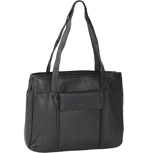 Mika Lederwaren Soft Nappa Damentaschen Shopper Leder 32 cm