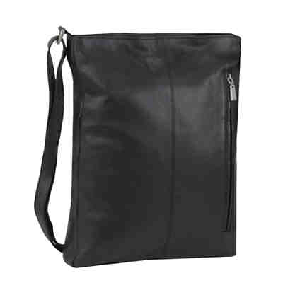 Mika Lederwaren Soft Nappa Damentaschen Umhängetasche Leder 28 cm