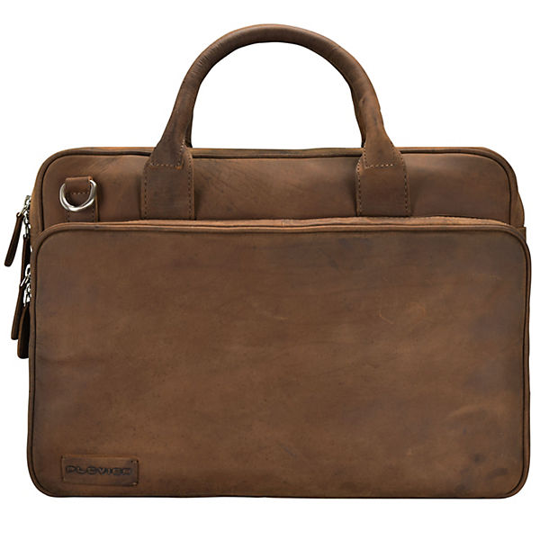 Plevier 550er Serie Aktentasche Leder 40 cm Laptopfach