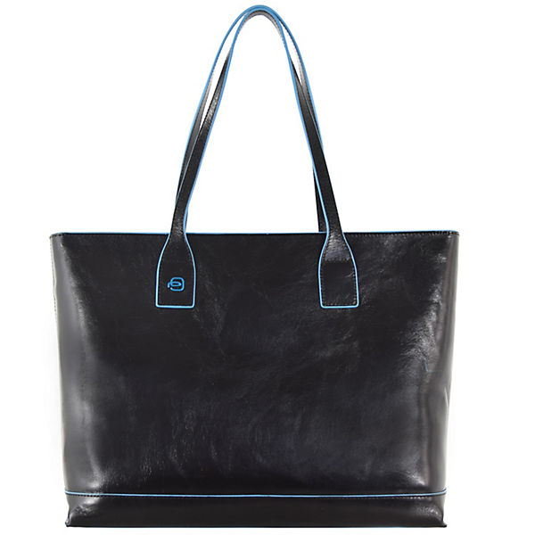 Piquadro Blue Square Shopper Tasche Leder 35 cm