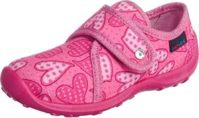 Kinder Hausschuhe Herzen pink
