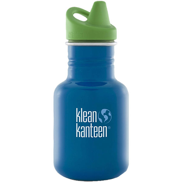 Edelstahl-Trinkflasche klean kanteen® KID CLASSIC, Sippy blau, 355 ml, Loop Cap