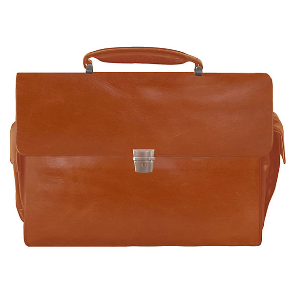 Braun Büffel Texas Aktentasche Leder 43 cm Laptopfach