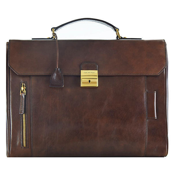 The Bridge Passpartout Messenger Umhängetasche Leder 40 cm