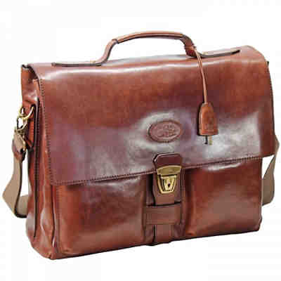 The Bridge Sfoderata Luxe Uomo Aktentasche Leder 41 cm Laptopfach