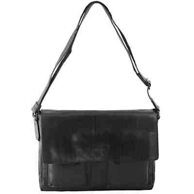 The Bridge Sfoderata Luxe Uomo Umhängetasche Messenger Leder 37 cm