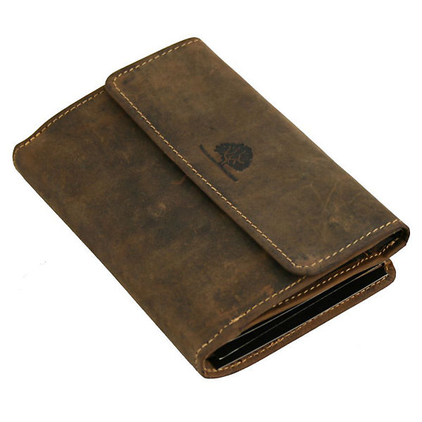Greenburry Vintage Geldbörse Leder 14 cm