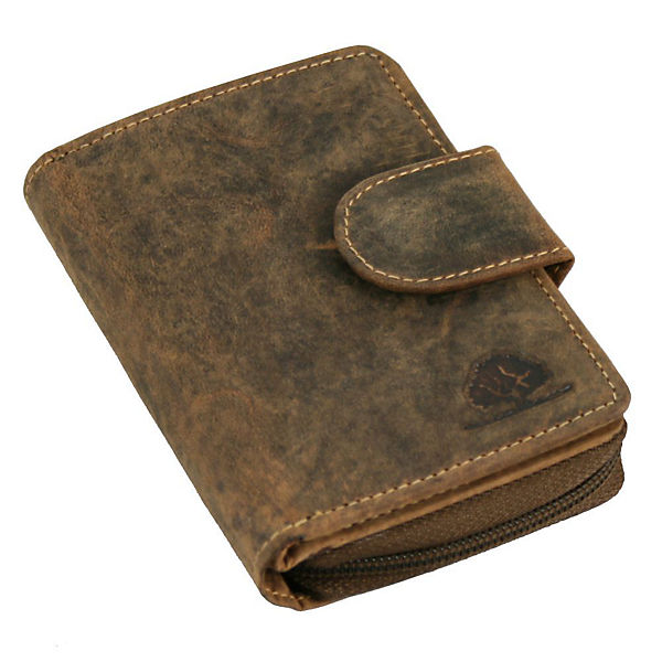 Greenburry Vintage Geldbörse Leder 10 cm