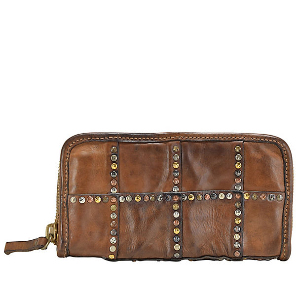 Campomaggi Patchwork Geldbörse Leder 22 cm