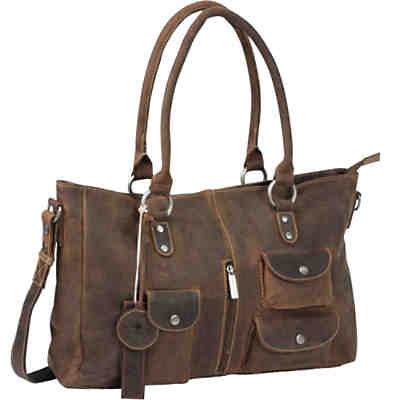 Vintage Revival Vol. 1 Schultertasche Leder 43 cm Handtaschen