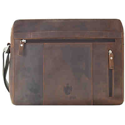 Leonhard Heyden Salisbury Schultertasche M Leder 32 cm Laptopfach