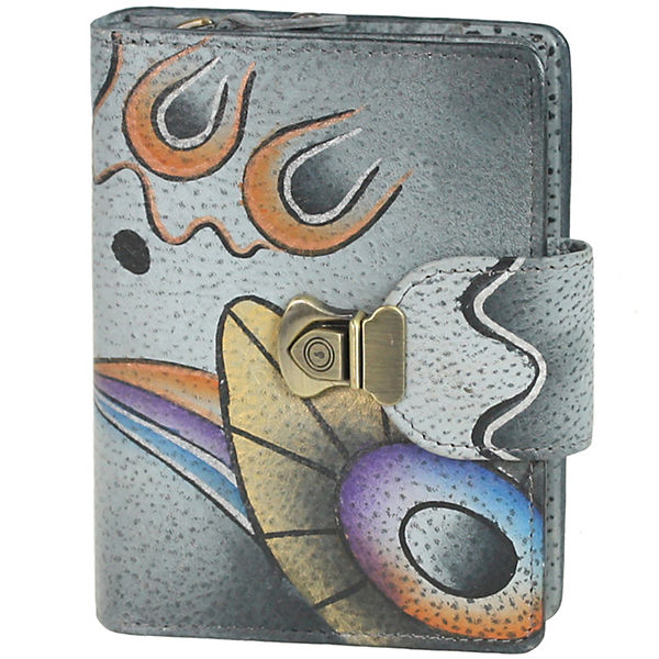 GreenLand NATURE Art + Craft Geldbörse Leder 10,5 cm