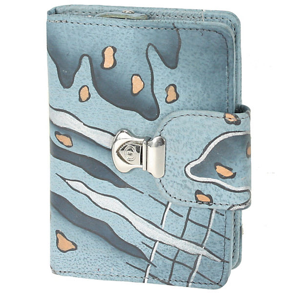 GreenLand NATURE Art + Craft Geldbörse Leder 12,5 cm