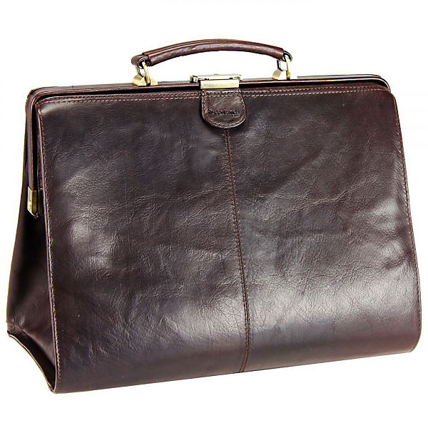 GreenLand NATURE Columbus Bügeltasche Leder 41 cm