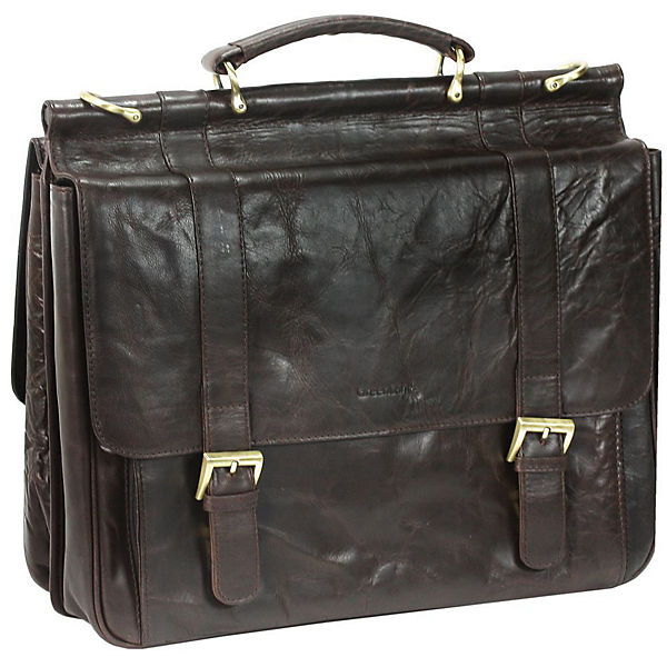GreenLand NATURE Columbus Aktentasche Leder 40 cm