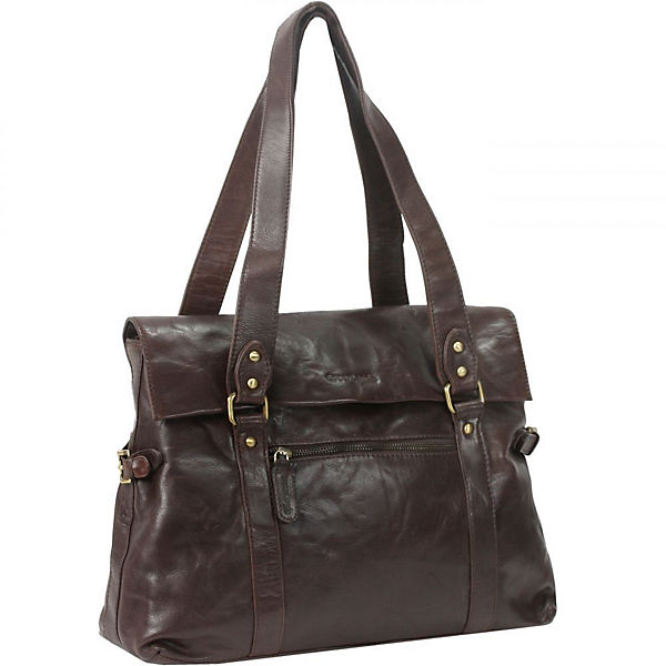 GreenLand NATURE Columbus Henkeltasche Leder 40 cm