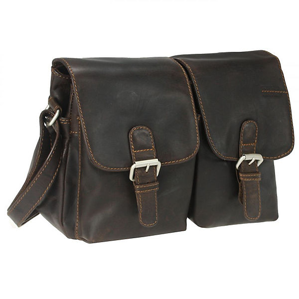 GreenLand NATURE Westcoast Umhängetasche Leder 31 cm
