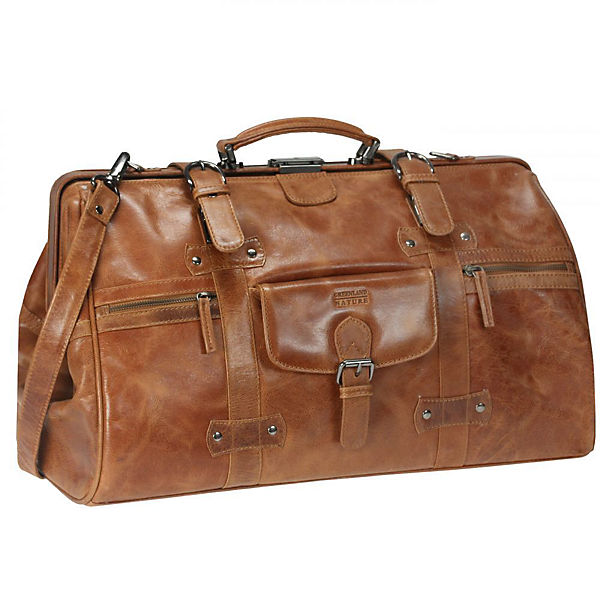 GreenLand NATURE Light Doc-Traveler Reisetasche Leder 51 cm