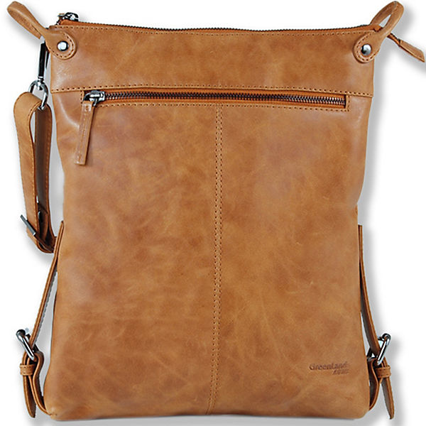 GreenLand NATURE Light Umhängetasche Leder 27 cm