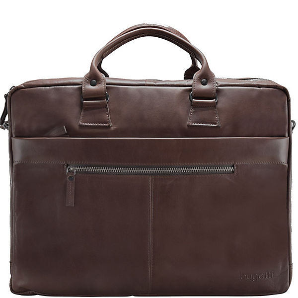 bugatti Vita Aktentasche Leder 38 cm Laptopfach