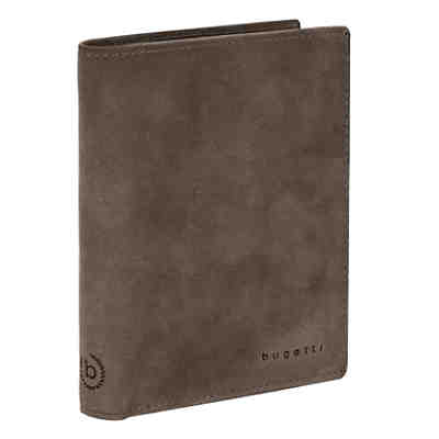 Bugatti Hochformat Geldbörse 493.409 Leder 10,5 cm mit Klappfach und Reißverschlussfach 2