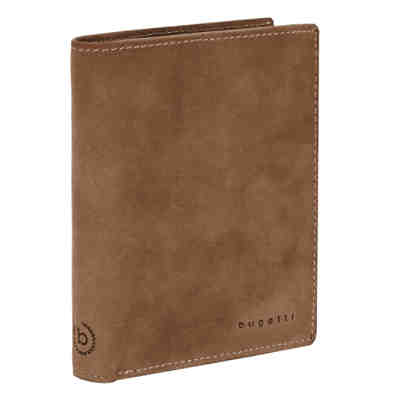 Bugatti Hochformat Geldbörse 493.409 Leder 10,5 cm mit Klappfach und Reißverschlussfach 2
