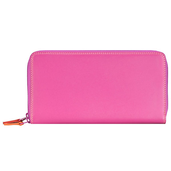 Mywalit Large Double Zip Around Purse Geldbörse Leder 18 cm