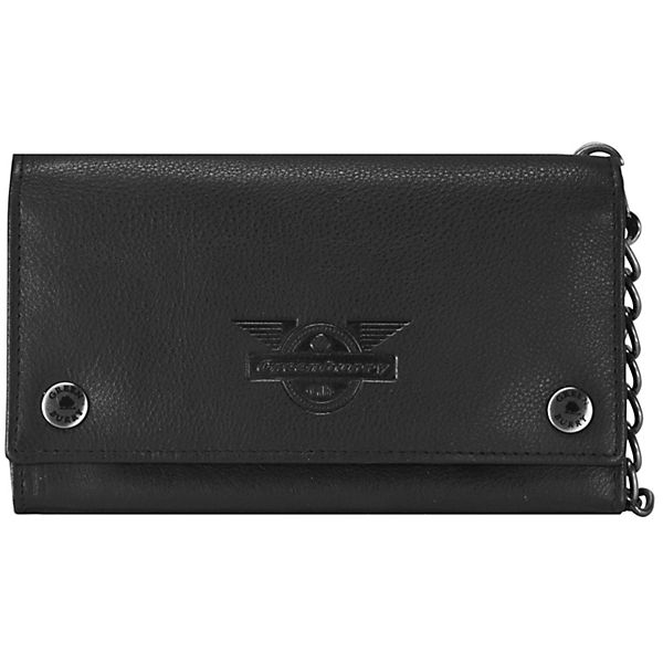 Greenburry Vintage Black Wings Geldbörse Leder 17 cm