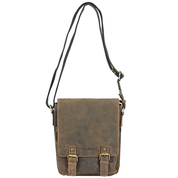 Greenburry Vintage Umhängetasche Leder 25 cm
