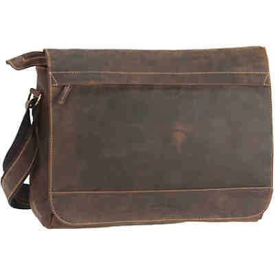 Vintage Messenger Leder 36 cm Umhängetaschen