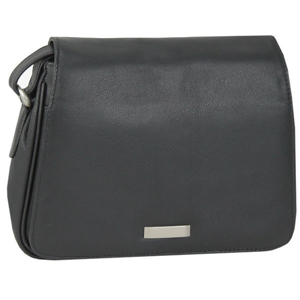 Mika Lederwaren Soft Nappa Damentaschen Flap Bag Leder 28 cm