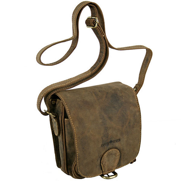 Greenburry Vintage Umhängetasche Leder 16 cm
