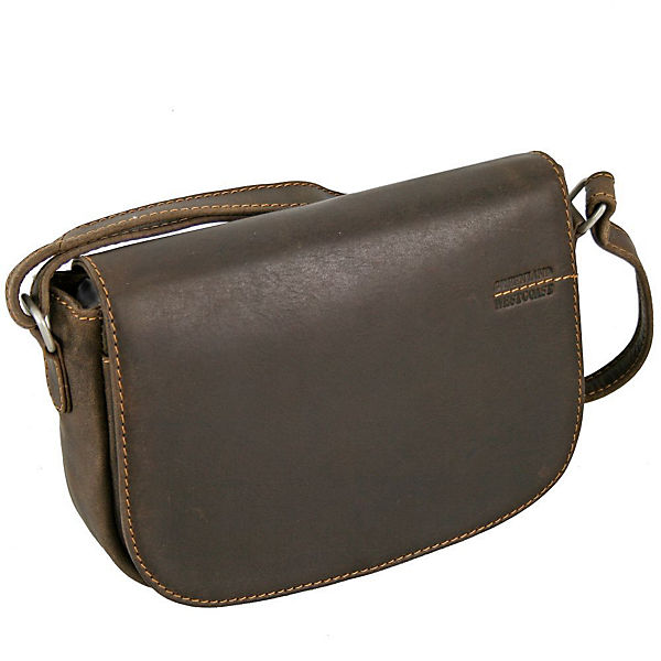 GreenLand NATURE Westcoast Umhängetasche Leder 24 cm