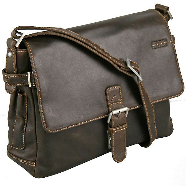 GreenLand NATURE Westcoast Umhängetasche Leder 32 cm