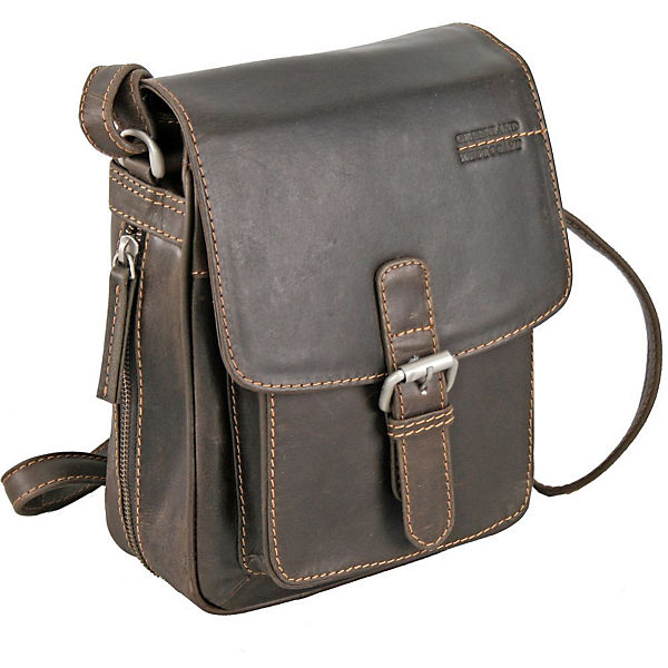 GreenLand NATURE Westcoast Umhängetasche Leder 19 cm