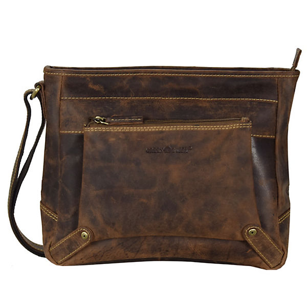 Greenburry Vintage Umhängetasche Leder 30 cm