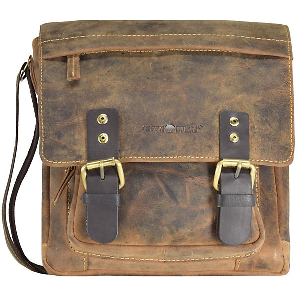 Greenburry Vintage Umhängetasche Leder 22 cm
