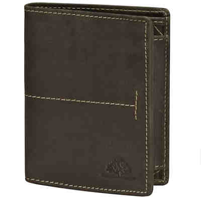Greenburry Vintage Geldbörse Hochformat Leder 9,5 cm mit Klappfach