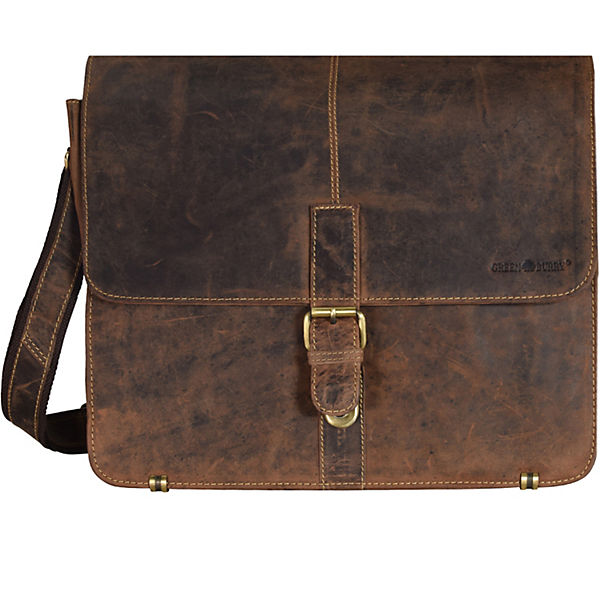 Greenburry Vintage Umhängetasche Leder 36 cm